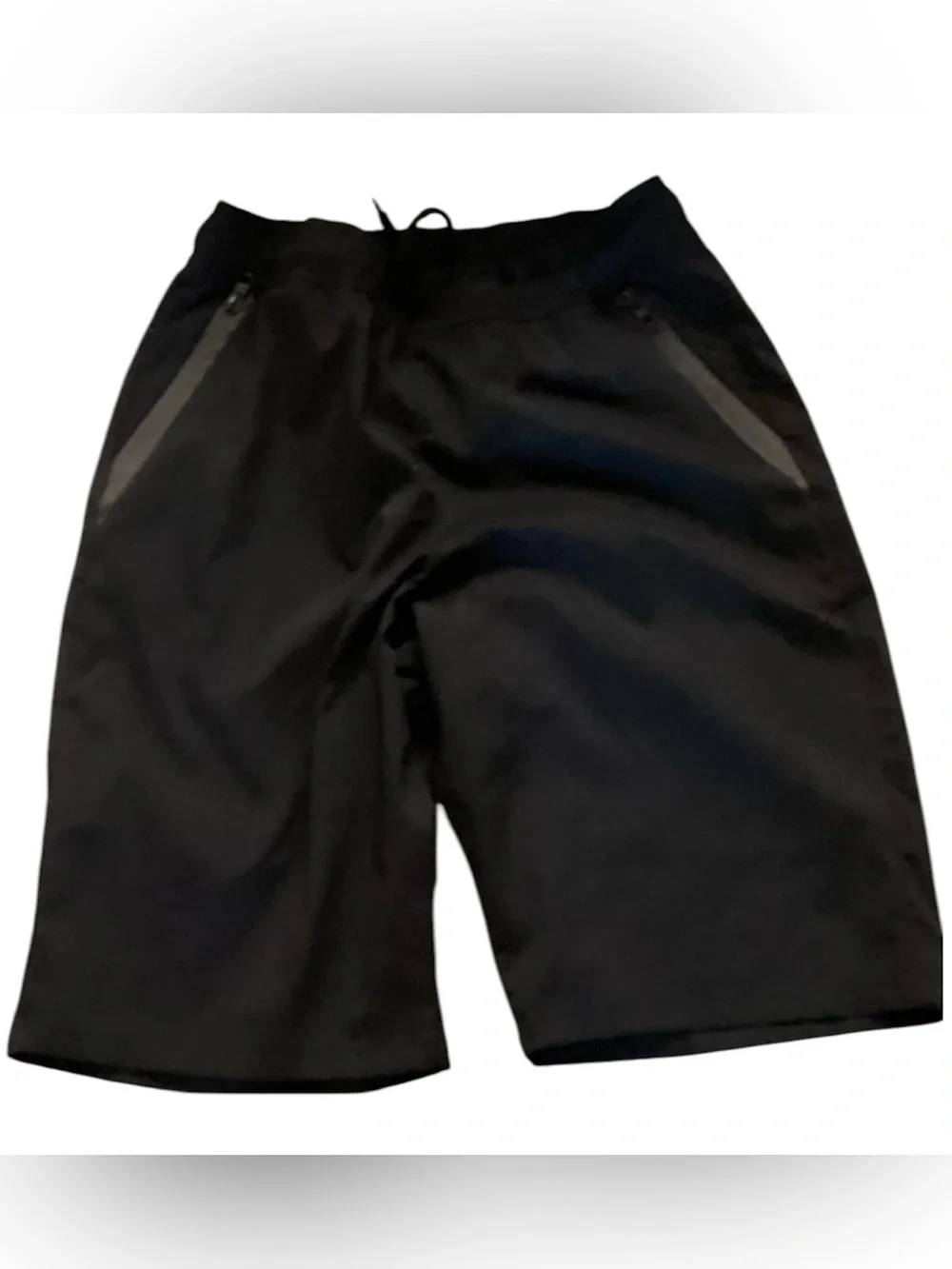 Arizona Jean Company Boys Black Shorts Zip Pockets Size Large 14/16 EUC